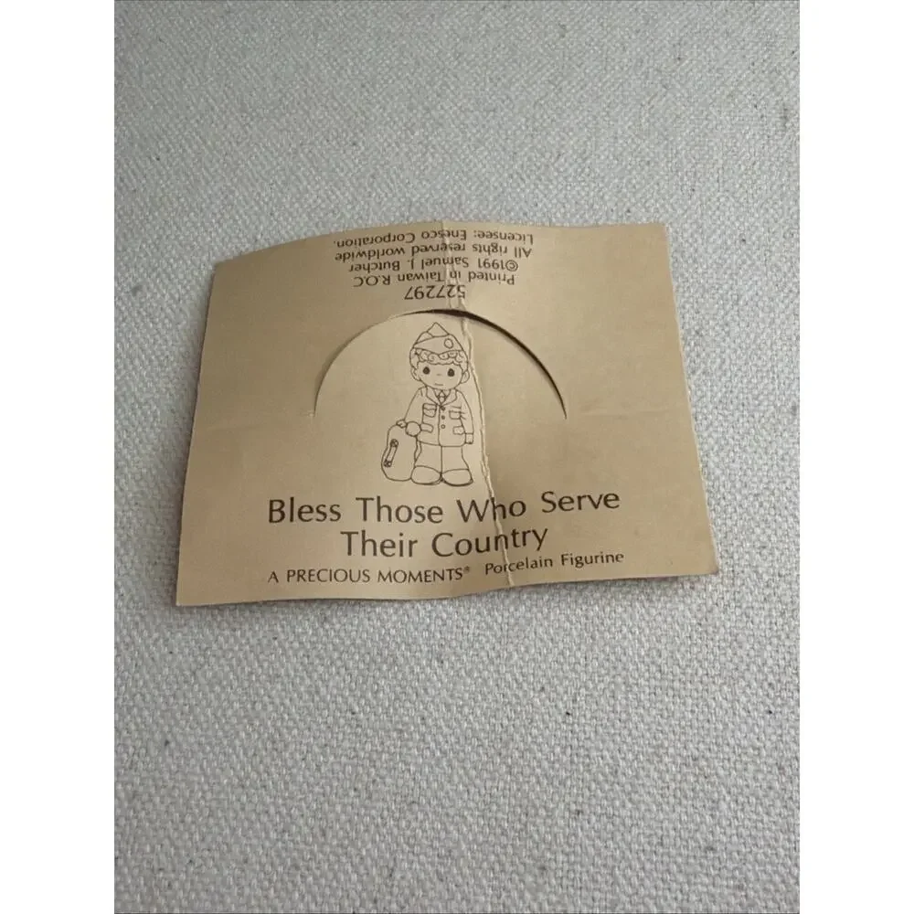Bless Those Who Serve Their Country 527289/527297 Precious Moments 1991 Set of 2 - Picture 5 of 11